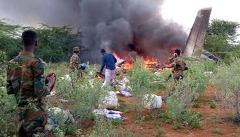 تحطم طائرة امدادات طبية في الصومال