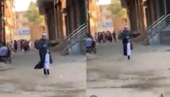 شيخ يهرب من الشرطة بعد إمامته صلاة العيد فى نبروه