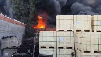 من موقع الحريق