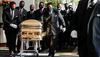 جنازة جورج فلويد في هيوستن (REUTERS )