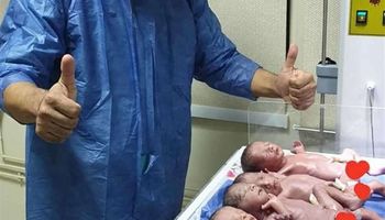 سيدة تضع 5 توائم بالغردقة