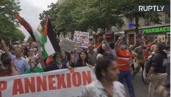 مظاهرات في فرنسا ضد خطة الضم الإسرائيلية 