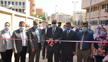 افتتاح وحدة تحاليل الكورونا بمستشفي سموحة الجامعي 