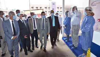 افتتاح وحدة فحص فيروس كورونا في بورسعيد