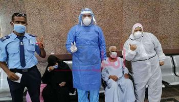 المتعافين من فيروس كورونا بمستشفى الأقصر العام 