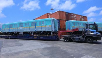 وصول ثاني قطارات صفقة تصنيع وتوريد 32 قطار جديد ميناء الإسكندرية