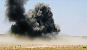انفجار يستهدف رتلا يقدم دعما لوجستيا للتحالف الدولي في العراق