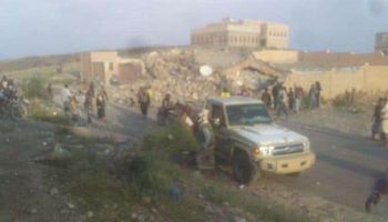 تفجير مبنى المركز الصحي التابع للطبيب مظهر اليوسفي في مديرية الصومعة