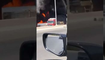 حريق صهريج وقود في الكويت
