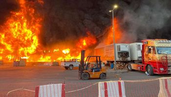 حريق في السعودية 