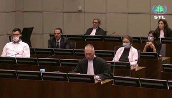 سعد الحريري داخل المحكمة خلال النطق في قضية اغتيال والده 