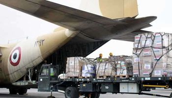 طائرة مصرية تصل إلى بيروت بـ 9 أطنان مساعدات طبية