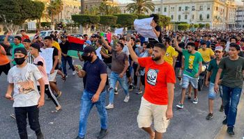 مظاهرات في طرابلس ضد حكومة السراج 