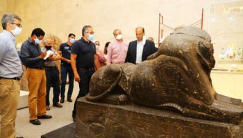 وزير السياحة يقف على الأعمال النهائية للمتحف القومي للحضارة بالفسطاط تمهيدا لافتتاحه الوشيك