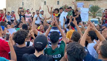 تظاهرات في العاصمة الليبية طرابلس (أرشيفية- فرانس برس)
