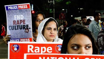 مظاهرة ضد العنف تجاه النساء في الهند
