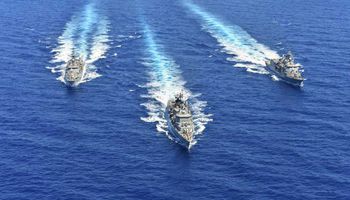 مناورات عسكرية بحرية أوروبية في شرق المتوسط