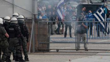 مصادمات الشرطة في اثينا