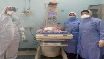 نجاح جراحة قيصرية لحامل بتوأم مصابة بكورونا 