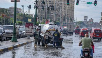 كسح مياه الأمطار بالإسكندرية