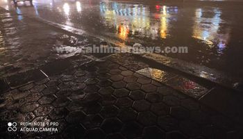 هطول أمطار غزيرة بالإسكندرية