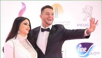 أحمد الفيشاوي وزوجته في مهرجان القاهرة السينمائي 2020 
