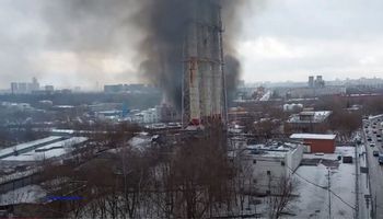 اندلاع حريق هائل شمال غربي العاصمة الروسية