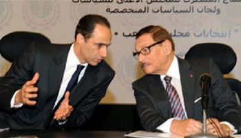 جمال مبارك يودع صفوت الشريف