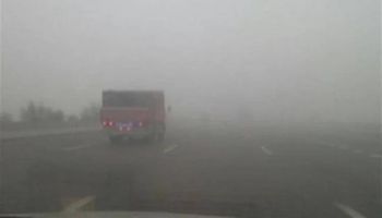 غلق طريق " بورسعيد- الاسماعيلية -دمياط  "و معديات بورفؤاد بسبب كثافة الشبورة