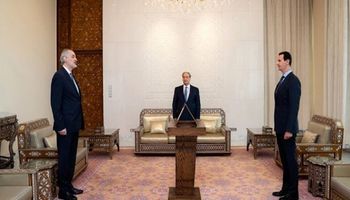 الجعفري يؤدي اليمين الدستورية أمام الأسد 