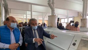 وزير التموين يفتتح أعمال تطوير مطحن حورس 