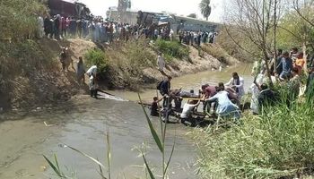 ضحايا حادث قطار طهطا بمحافظة سوهاج 