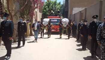 جنازة عسكرية لشهيد الشرطة العميد محمد عمار