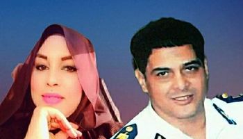 الشهيد عامر عبد المقصود نائب مأمور مركز شرطة كرداسة وزجته 