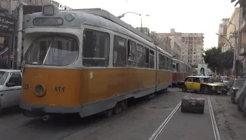 ترام الرمل الأصفر القديم