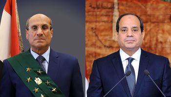 الرئيس السيسي ورئيس مجلس القضاء الأعلى 