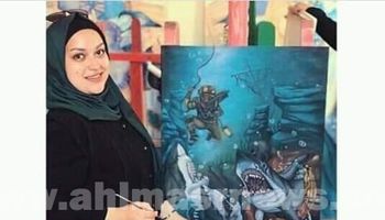 "سارة إبراهيم" رسامة