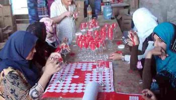 صناعة الزجاج في قرية جراح بالدقهلية