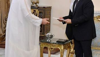 الرئيس السيسي ونائب رئيس الوزراء وزير خارجية دولة قطر