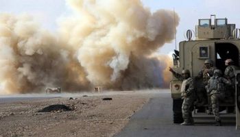 استهداف رتل للدعم اللوجستي لقوات التحالف الدولي في العراق 
