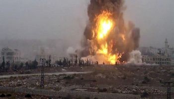 انفجار في مدينة درعا السورية قرب أحد المراكز الانتخابية 