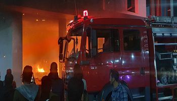 السيطرة على حريق نشب بمكتبة غرب الإسكندرية 