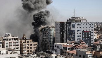 صواريخ الاحتلال الإسرائيلي على غزة
