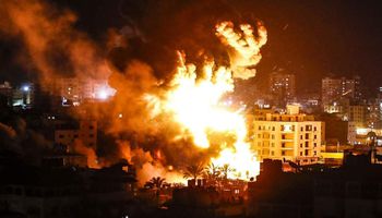  هجوم بري وجوي مكثف على غزة
