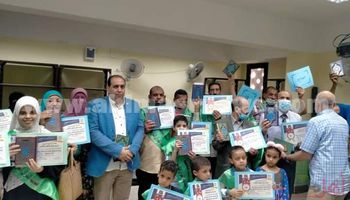 أحتفالية أبنوب التعليمية لتكريم الفائزين بمسابقة القرآن الكريم فى أسيوط 