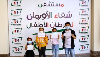أطفال يتبرعون لمستشفى شفاء الأورمان للأطفال
