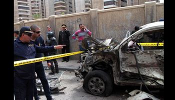 مسرح حادث محاولة اغتيال مدير أمن الاسكندرية