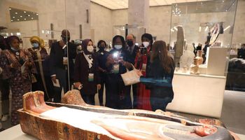  زيارة وزيرات المرأة بالتعاون الإسلامي المتحف القومي للحضارة بالفسطاط 
