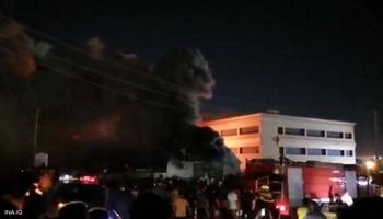 حريق مستشفى كورونا في ذي قار العراقية