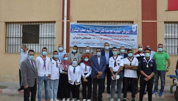 قافلة طبية شاملة مجانية لجامعة كفر الشيخ بالجزيرة الخضراء ضمن مبادرة حياة كريمة 